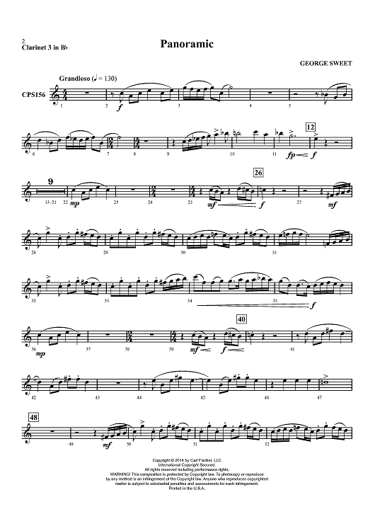 Panoramic - Clarinet 3 in Bb