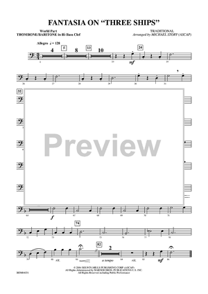 Fantasia on "Three Ships" - Trombone/Baritone in B-flat BC