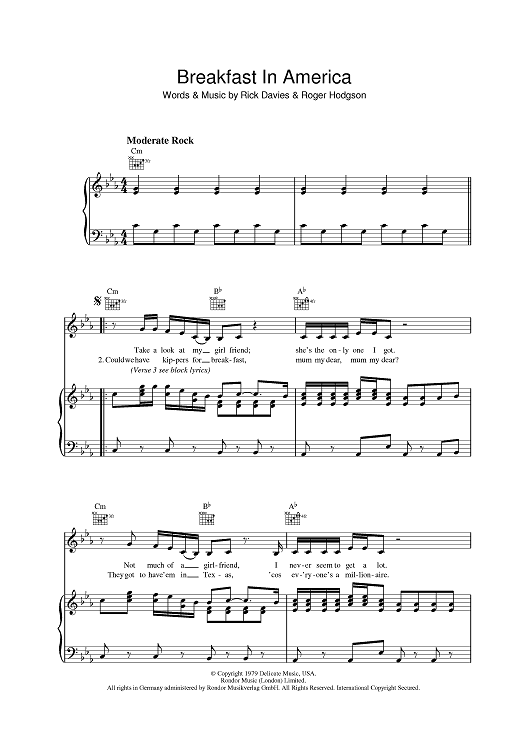 Breakfast In America