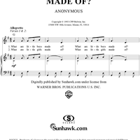 What Are Little Boys Made Of?