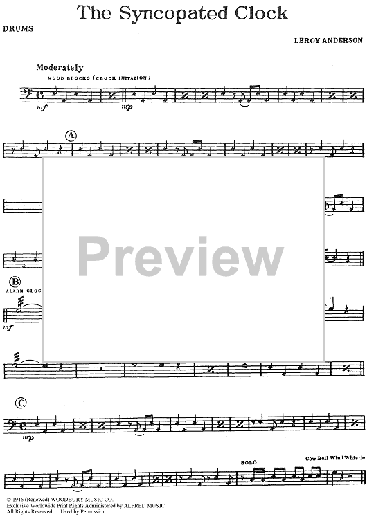 The Syncopated Clock - Drums