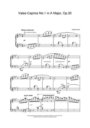 Valse-Caprice No.1 in A Major, Op.30