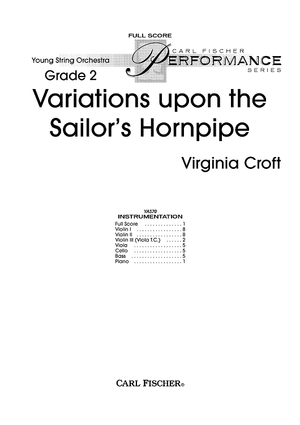 Variations upon the Sailor's Hornpipe - Score