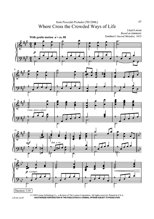 Where Cross the Crowded Ways of Life