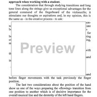 Cello - From the Harmonics to the Positions - Notes