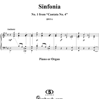 "Sinfonia", No. 1 from Cantata No. 4