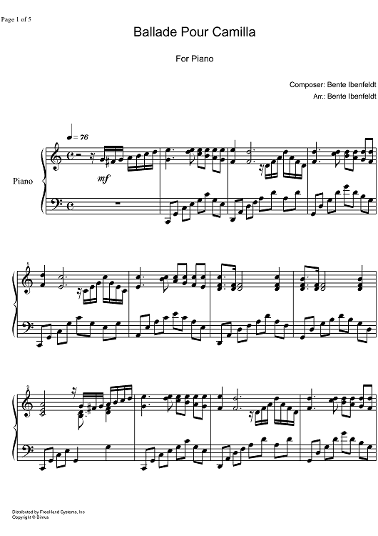 Ballade Pour Camilla