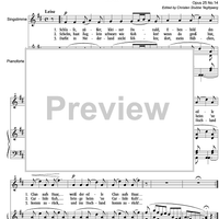 Hochländisches Wiegenlied Op.25 No.14