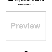 "Ein ungefärbt Gemüte", Aria, No. 1 from Cantata No. 24: "Ein ungefärbt Gemüte" - Piano Score