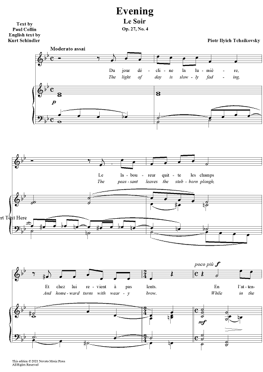 Six Romances. No. 4. Evening