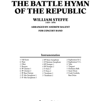The Battle Hymn of the Republic - Score