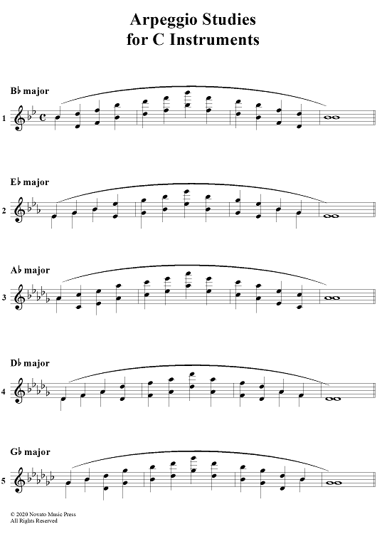 Arpeggio Studies - C Instruments