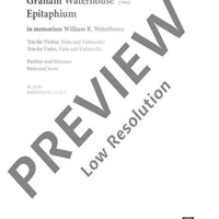 Epitaphium - Score and Parts