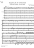Symphony No. 2 in C minor (C-moll). Teme from Movement I. - Score