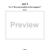 "Di te più amabile, nè Dea maggiore", No. 4 from "Ascanio in Alba", Act 1, K111 - Full Score