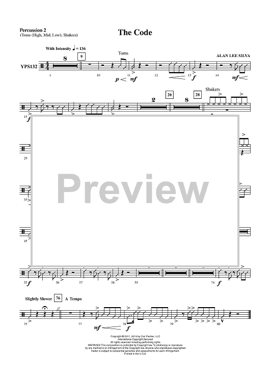 The Code (March) - Percussion 2