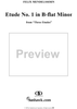 Three Etudes, Op. 104b, No. 1: Etude in B-flat Minor