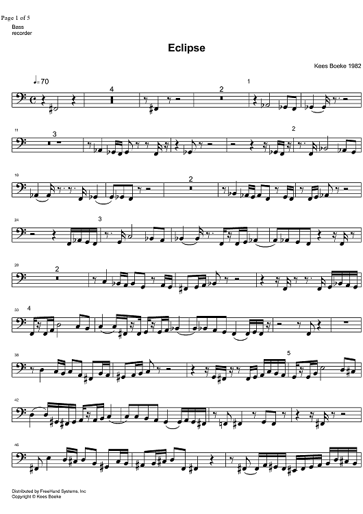 Eclipse - Bass Recorder