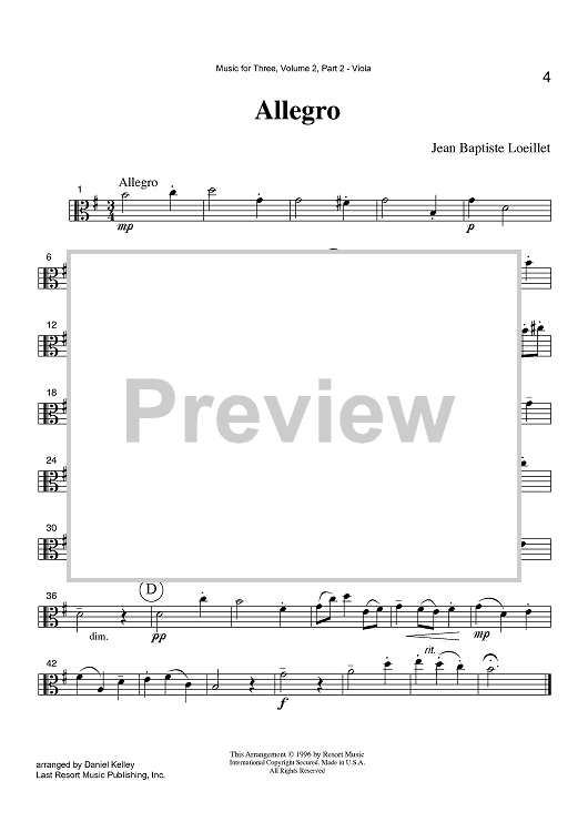 Allegro - Part 2 Viola