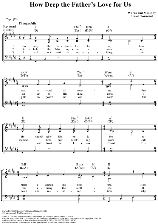 How Deep the Father's Love for Us