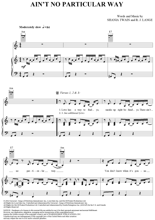 Ain't No Particular Way