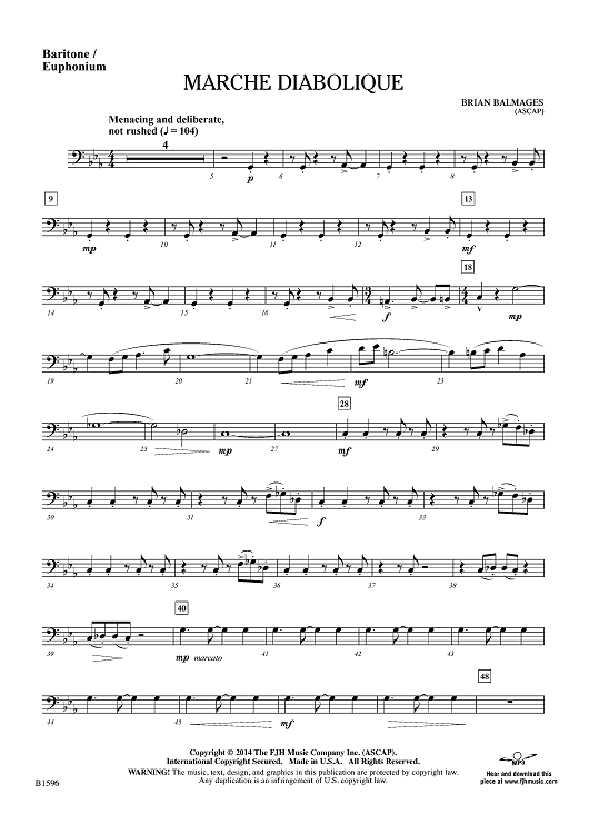 Marche Diabolique - Baritone/Euphonium