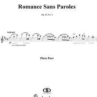 Romance sans Paroles - Flute