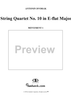 String Quartet No. 10, Movement 1 - Score