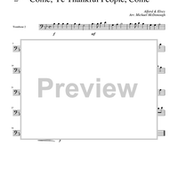 Come, Ye Thankful People, Come - Trombone 2