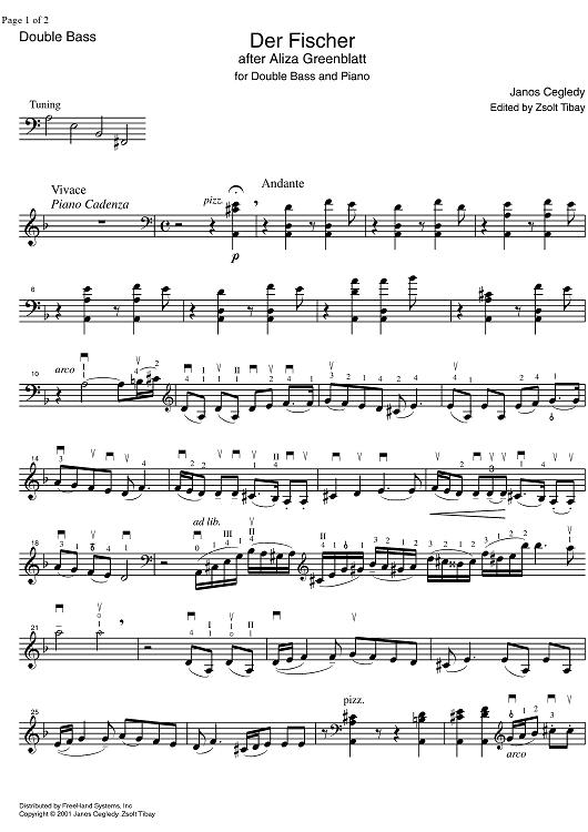 Der Fischer - Double Bass