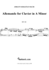Allemande in A Minor, BWV835