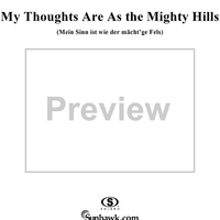My Thoughts Are As the Mighty Hills, Op. 5, No. 4