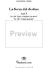 La forza del destino, Act 3, Nos. 20b and 20c, Scene and Aria. "Qua, vivandiere, un sorso" and "A buon mercato" - Score