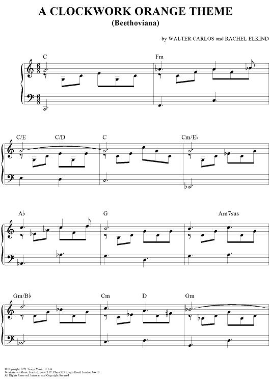 A Clockwork Orange Theme (Beethoviana)