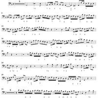 Concerto No. 4 in G Major from "6 Concerti Grossi" - From "6 Concertos in 7 Parts" - Bass