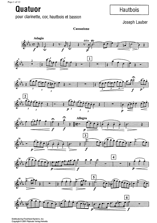 Quatuor - Oboe