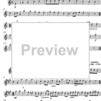 Bourrée (Op. 5 No. 5) and Gavotte (Op. 5 No. 1) - Flute