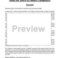 Lift: Solos For Horn By Black Composers - Piano Accompaniment