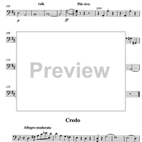 Messe solenne [set of parts] - Cello