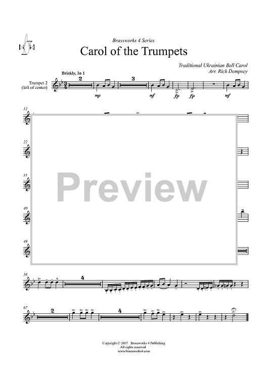 Carol of the Trumpets - Trumpet 2