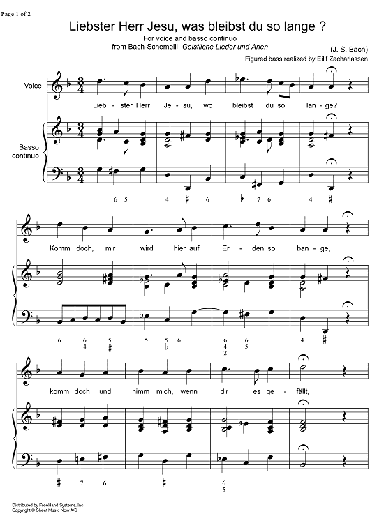 Liebster Herr Jesu, was bleibst du so lange? BWV 484