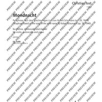 Mondnacht - Score and Parts