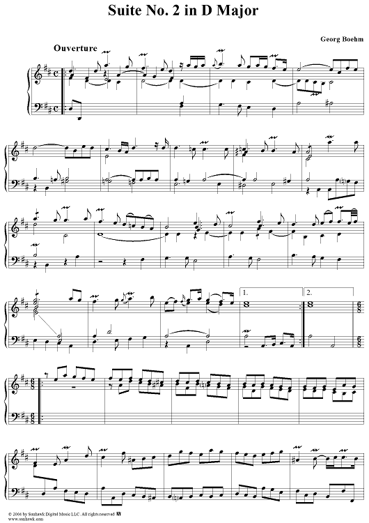Suite No. 2 in D Major