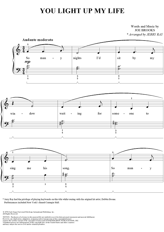 You Light Up My Life