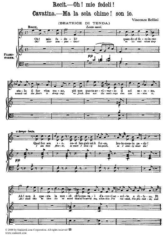 Ah, la pena in lor piombò