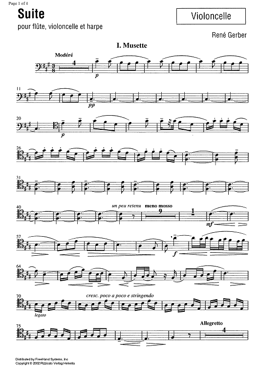 Suite - Cello