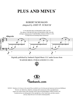 Plus and Minus, Op. 68, No. 14
