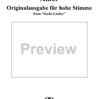 6 Lieder, Opus 68, No. 5, Amor (Clemens Brentano)