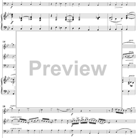 Trio Sonata in B-Flat Major, Wq161/1 - Piano Score