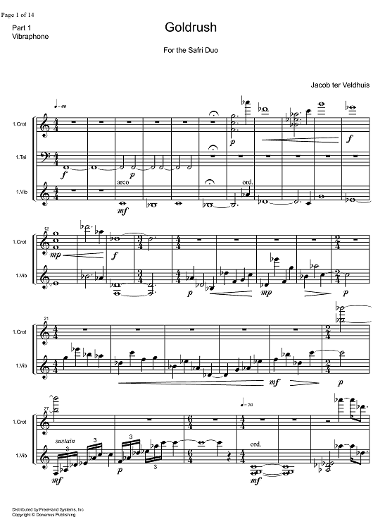 Goldrush - Vibraphone